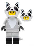 LEGO col395 Raccoon Costume Fan, Series 22 (Minifigure Only without Stand and Accessories)