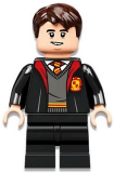 LEGO hp330 Neville Longbottom - Gryffindor Robe Open, Black Medium Legs